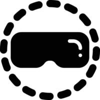 Metaverse, VR Platform, Virtual Reality Glyph Solid Icon vector