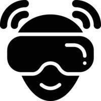 Immersive, Immersion, Virtual Reality Glyph Solid Icon vector