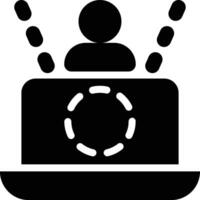 Extended Reality, Virtual Reality, Augmented Reality Glyph Solid Icon vector