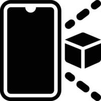AR Apps, Augmented Reality, Application Glyph Solid Icon vector