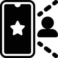 AR User, Augmented Reality, User Glyph Solid Icon vector