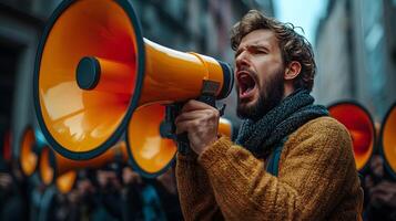 Business teams handling customer communication during crises, reinforcing positive corporate messaging, and managing public expectations with copy space photo