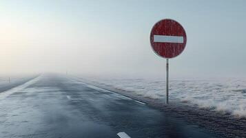 High-quality 3D illustration of an empty highway sign with a clean white backdrop, realistic shadows photo