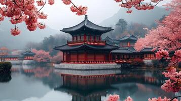 Immerse in the vibrant cherry blossom season as you explore Japan South Korea and Washington D.C. where colorful blooms paint the skies and create a serene atmosphere of springtime beauty. photo