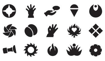 Swill ornament set spiral motion texture whirl flow energy flower decorative botanical abstract geomatic Shape logo icon bundle modern pattern business symbol timeless vector