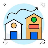A icon of real estate value vector