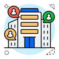 design icon of real estate chats vector
