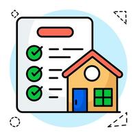 An icon of property paper vector
