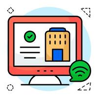 Trendy vectors design of smart building
