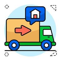 design icons of moving home vector