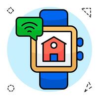 Modern vectors design of property smartwatch