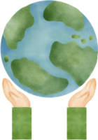 World on hand draw png