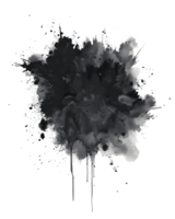dynamic abstract representation of a black ink cloud exploding in a stunning display of artistic chaos and contrast. png