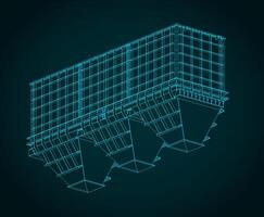 Aggregate batchers and bins isometric sketch vector