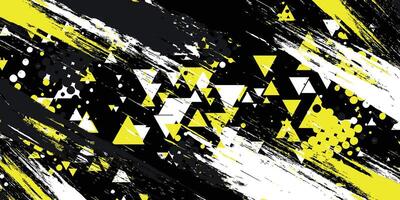 Abstract pattern background with brush effect vector