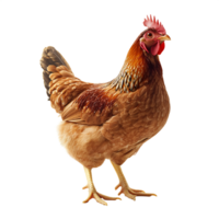 A beautiful brown hen isolated transparent background for poultry farming or agricultural use png