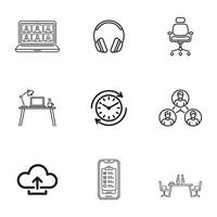 Work From Anywhere Icons vector