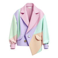 A jacket with a colorful pattern on it png