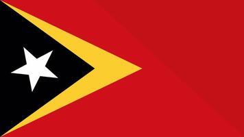Animation of the appearance and disappearance of a flat flag 2D East Timor video