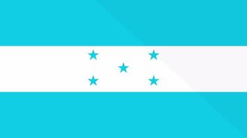 Animation of the appearance and disappearance of a flat flag 2D Honduras video