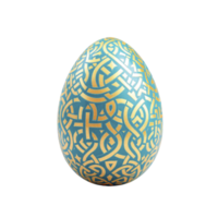 An easter egg with a pattern of celtic design png