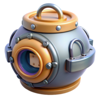 serene creative Spaceship hatch with locking mechanism exclusive png