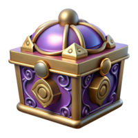 beautiful traditional Pandora's Box, ornate container, mysterious, high resolution png
