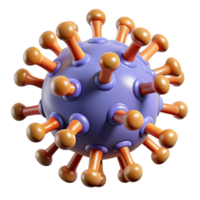 wonderful artistic A virus, generic virus particle, scientifically accurate, original png