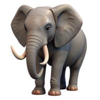 impressive creative An African elephant, trunk raised high resolution png