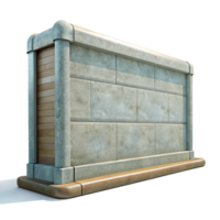 impressive classic Concrete wall, smooth surface, industrial look, authentic png