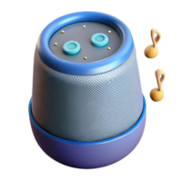 dramatic vintage Smart speaker playing music high resolution png