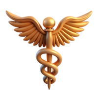 wonderful classic Caduceus, Hermes' staff, high resolution png