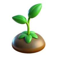 extraordinary rustic Green sprout emerging from seed professional png