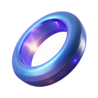 dramatic traditional A single, magical ring, glowing with an inner light, authentic png