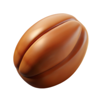 extraordinary modern Brazil nut, whole authentic png