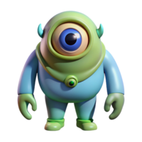 elegant creative Cyclops, one-eyed giant, mythical creature, authentic png