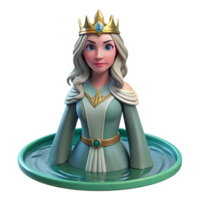 magnificent modern Lady of the Lake, Arthurian legend, original png