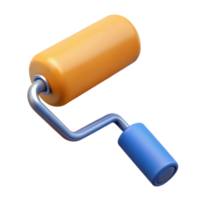 vibrant modern Paint roller original png