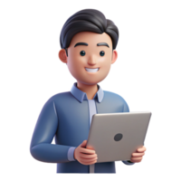 magnificent vintage Programmer with laptop, technology portrait, genuine png