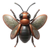dramatic abstract Insect portrait, macro portrait, high quality png