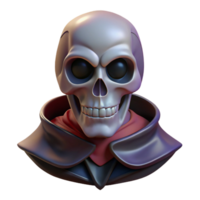 serene artistic Skull portrait, gothic portrait, detailed png