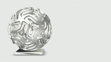 Reflection, Silver Sphere, Looped, Shape, Unique Design, Background video