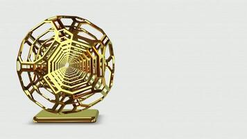 Background, Unique Golden Sphere, Looped, Shape, Luxury Design, Rotation video
