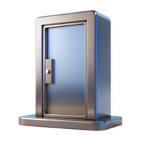 impressive rustic Modern door, minimalist design, metal, high resolution png