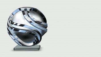 Reflection, Chrome Sphere, Looped, Shape, Unique Design, Background video