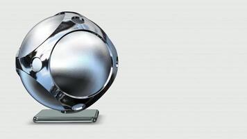 Background, Unique Chrome Sphere, Looped, Shape, Luxury Design, Rotation video