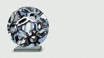 Unique Design, Chrome Sphere, Looped, Shape, Background, Figure, Reflection video