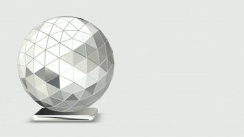 Background, Elite Silver Sphere, Looped, Shape, Unique Design, Rotation video
