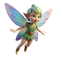 serene abstract A mischievous pixie with iridescent wings, detailed png