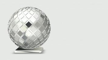 Unique Design, Silver Sphere, Looped, Shape, Background, Figure, Reflection video